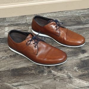 Red Tape Men's 9.5 Tan Brown Leather Oxford Shoes
